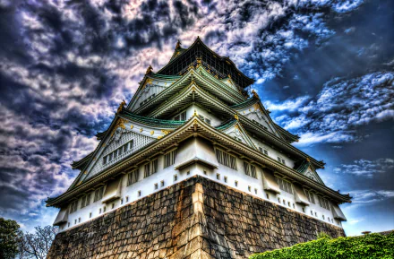 Japan man made Osaka Castle HD Desktop Wallpaper | Background Image