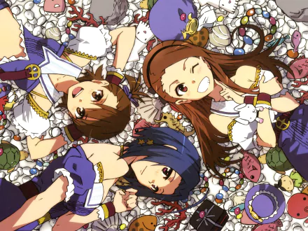 Azusa Miura Ami Futami Iori Minase Anime The iDOLM@STER HD Desktop Wallpaper | Background Image