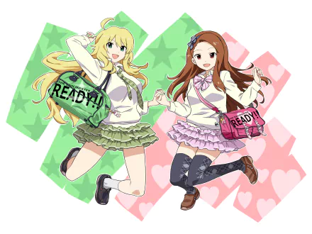 Iori Minase Miki Hoshii Anime The iDOLM@STER HD Desktop Wallpaper | Background Image