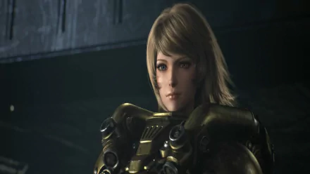 HD desktop wallpaper featuring a character from Space Pirate Captain Harlock with a sci-fi themed background.