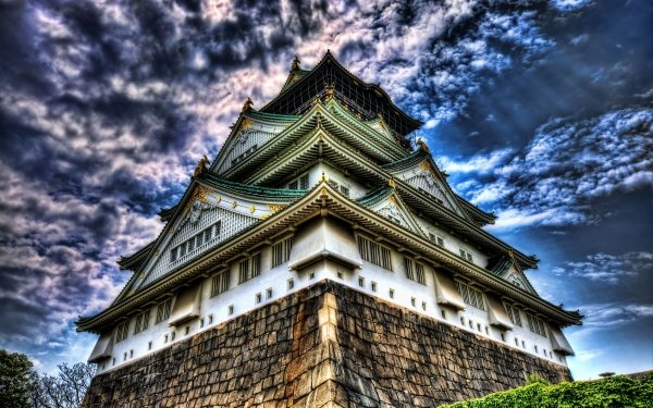 Man Made Osaka Castle Castles Japan HD Wallpaper | Background Image