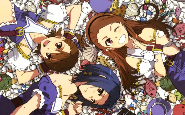 Azusa Miura Ami Futami Iori Minase Anime The iDOLM@STER HD Desktop Wallpaper | Background Image