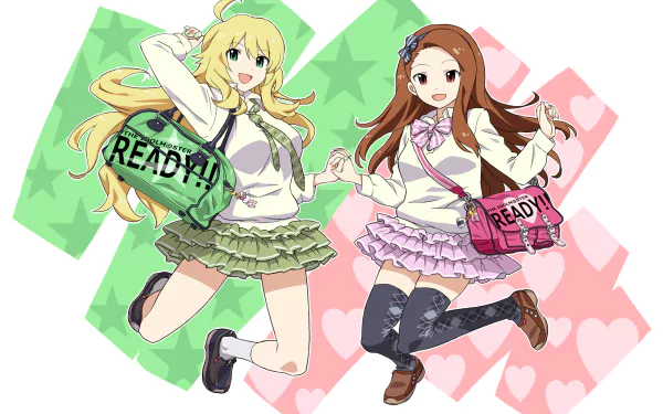 Iori Minase Miki Hoshii Anime The iDOLM@STER HD Desktop Wallpaper | Background Image