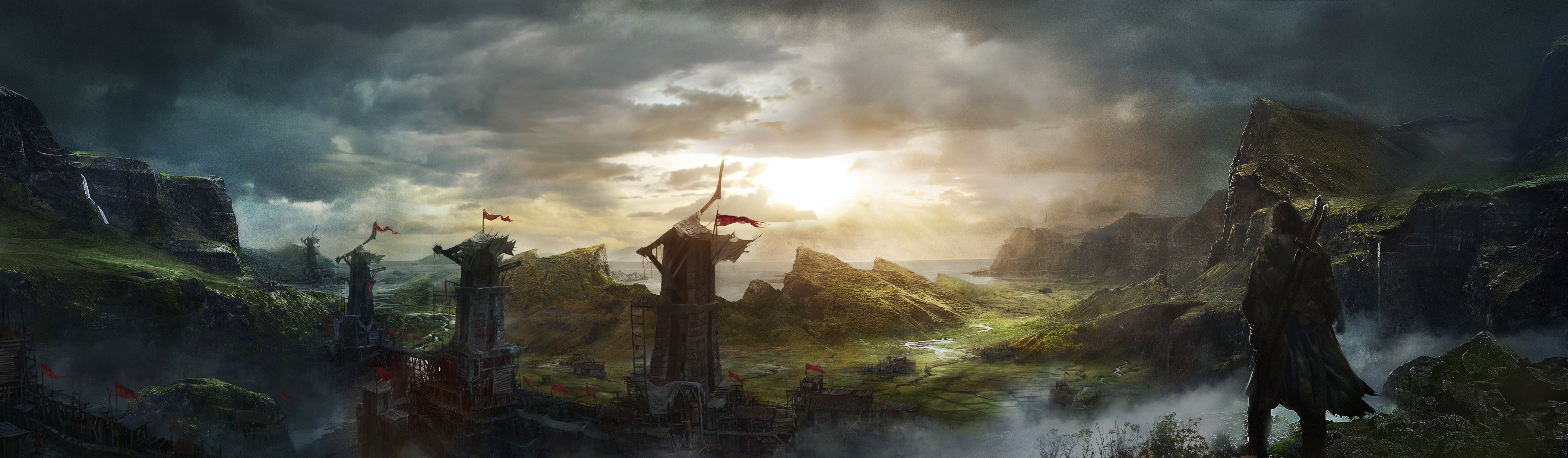 Middle Earth Shadow Of Mordor Hd Wallpaper Background Image