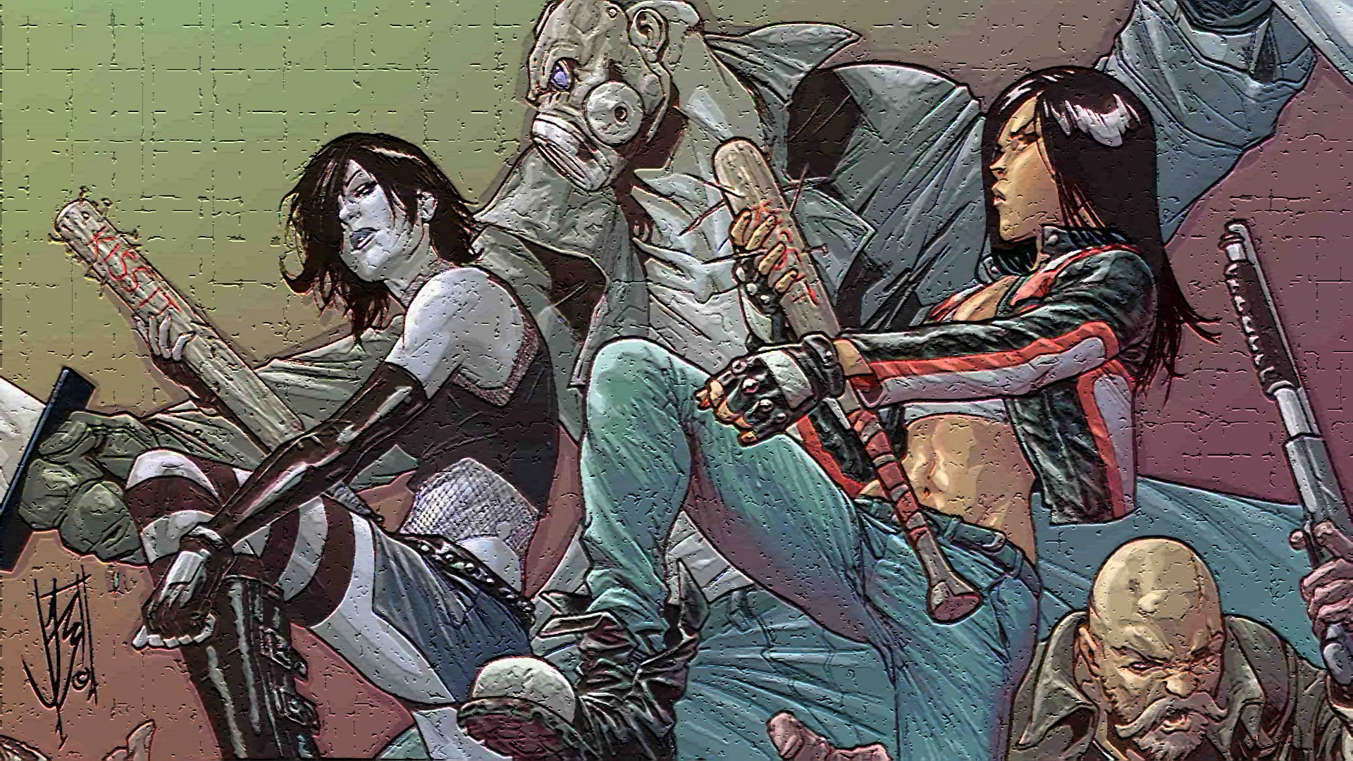 Download Comic Hack/Slash HD Wallpaper
