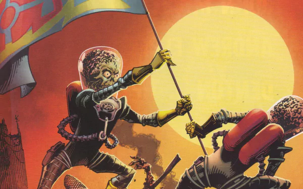 Comic mars attacks HD Desktop Wallpaper | Background Image