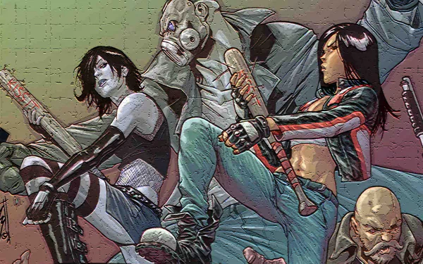Comic Hack/Slash HD Desktop Wallpaper | Background Image