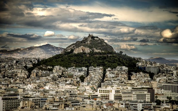 Man Made Athens Cities City Greece Night HD Wallpaper | Background Image
