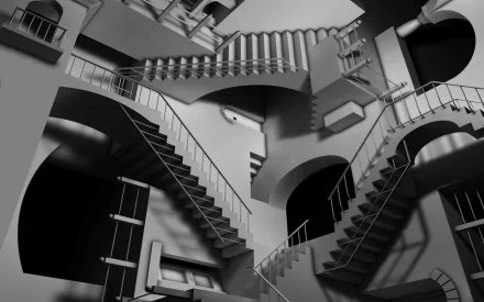 Abstract maze HD Desktop Wallpaper | Background Image