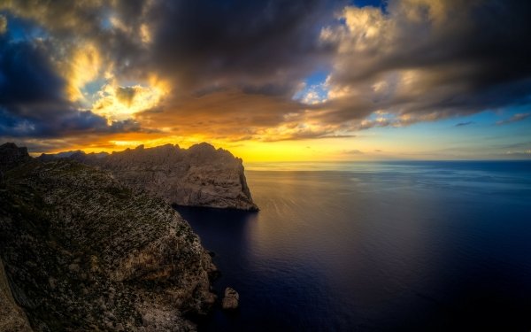 Earth Sunset Majorca Sea Spain HD Wallpaper | Background Image