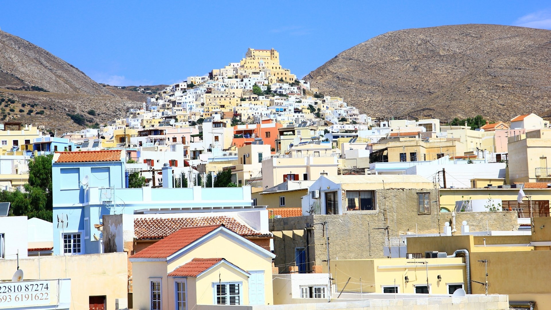 Download Man Made Ermoupoli HD Wallpaper