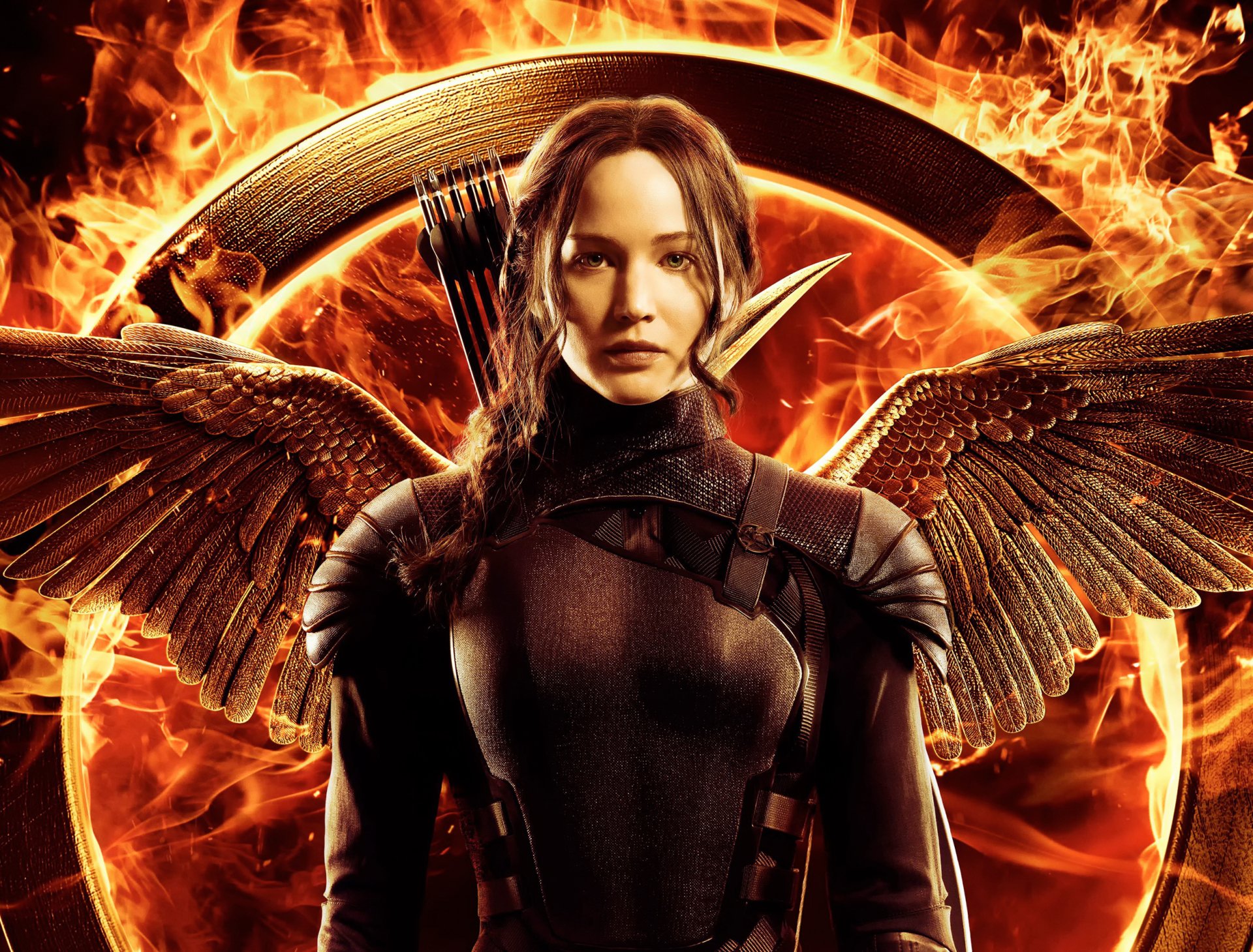 Katniss Everdeen In Flames HD Wallpaper 2500x1900 Wallpaper Abyss