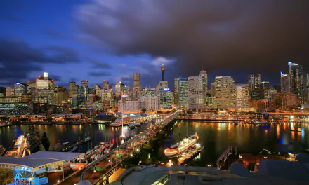  Darling Harbour At Night - Sydney Australia