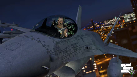 Trevor Philips jet Grand Theft Auto video game Grand Theft Auto V HD Desktop Wallpaper | Background Image