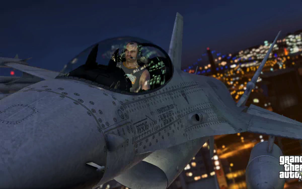 Trevor Philips jet Grand Theft Auto video game Grand Theft Auto V HD Desktop Wallpaper | Background Image