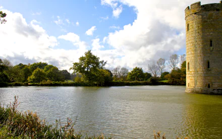 man made Bodiam Castle HD Desktop Wallpaper | Background Image