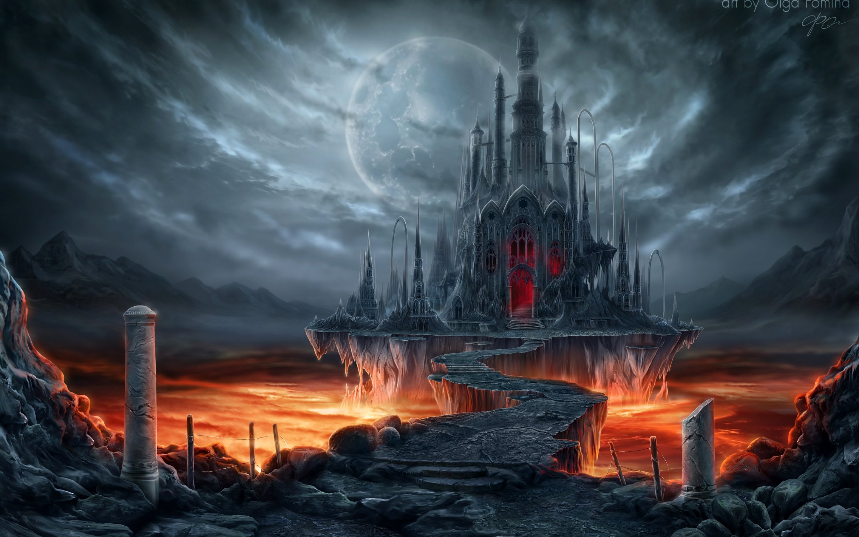 Dark Fantasy Castle by Fomina Olga