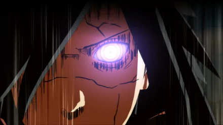 HD desktop wallpaper featuring Madara Uchiha from Naruto Shippuden: Ultimate Ninja Storm Revolution, showcasing his intense expression and iconic glowing eye.