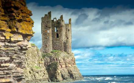 castle seascape man made Keiss Castle HD Desktop Wallpaper | Background Image