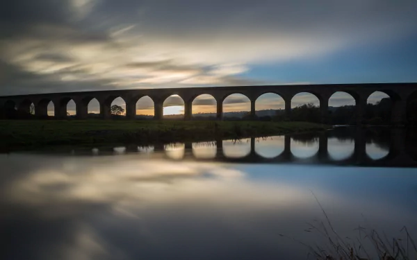 man made Arthington Viaduct HD Desktop Wallpaper | Background Image