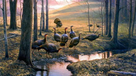 Animal turkey (bird) HD Desktop Wallpaper | Background Image