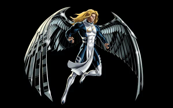 blonde wings Angel (Marvel Comics) Warren Worthington III Comic angel HD Desktop Wallpaper | Background Image