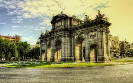 man made Puerta de Alcalá HD Desktop Wallpaper | Background Image