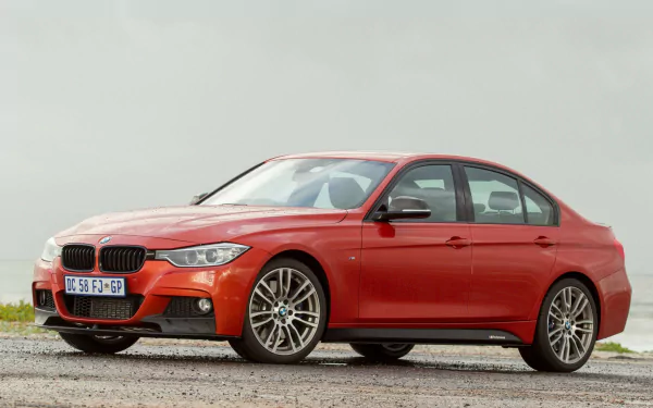 red BMW vehicle bmw 335i f30 HD Desktop Wallpaper | Background Image