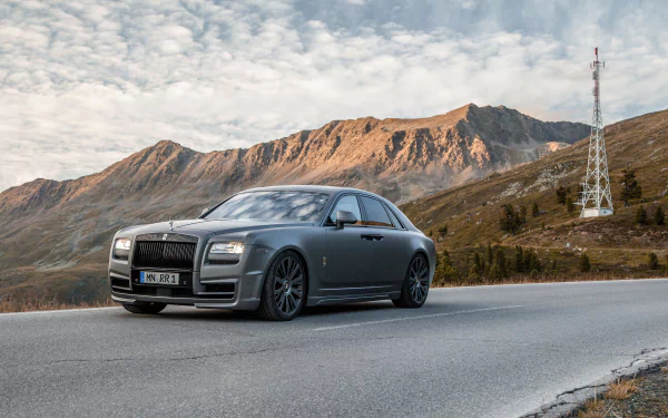dark Rolls-Royce vehicle Rolls-Royce Ghost HD Desktop Wallpaper | Background Image
