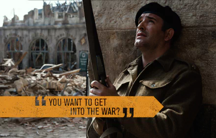Jean Dujardin army war The Monuments Men movie HD Desktop Wallpaper | Background Image