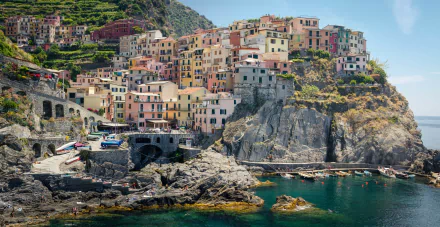 Italy cinque terre man made Manarola HD Desktop Wallpaper | Background Image