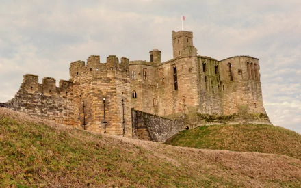 man made warkworth castle castle wall HD Desktop Wallpaper | Background Image