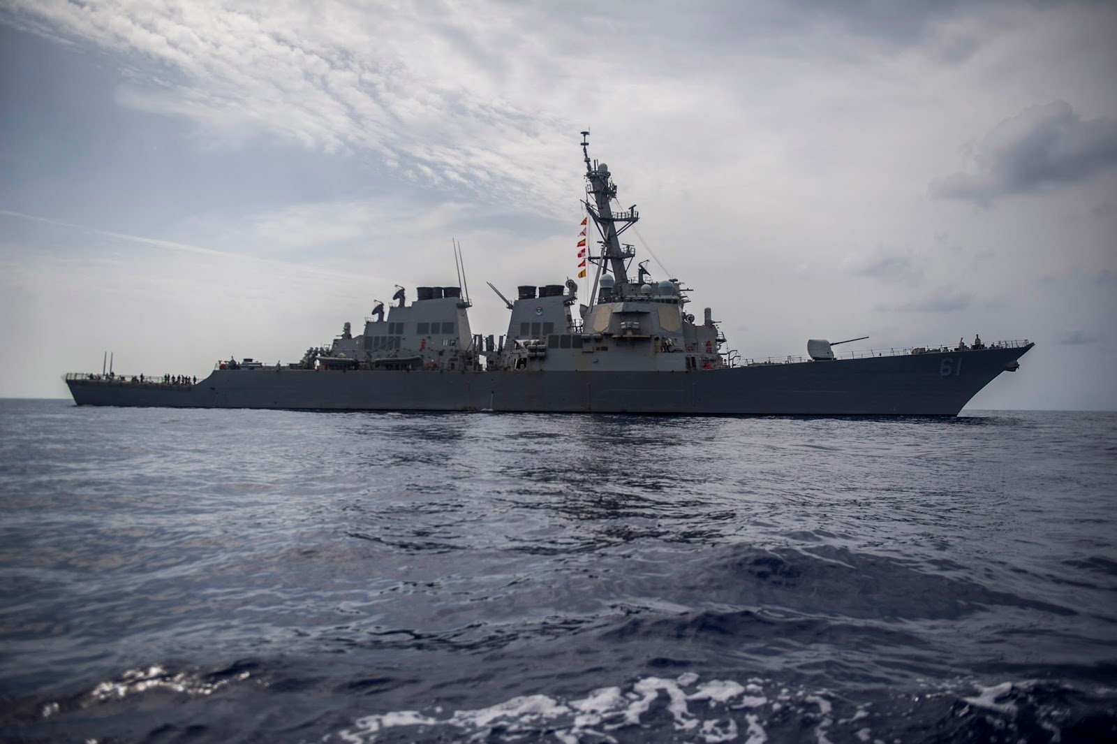 A Arleigh Burke Class Guided Missile Destroyer By Christopher B Stoltz