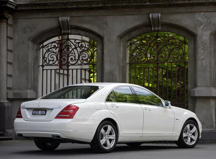 white Mercedes vehicle Mercedes-Benz 350 S HD Desktop Wallpaper | Background Image