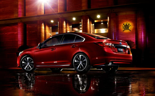 red Subaru vehicle Subaru Legacy HD Desktop Wallpaper | Background Image