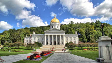 man made Vermont State House HD Desktop Wallpaper | Background Image