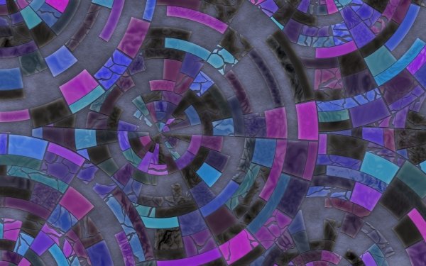 Artistic Mosaic Tiles Purple Mauve Pattern HD Wallpaper | Background Image