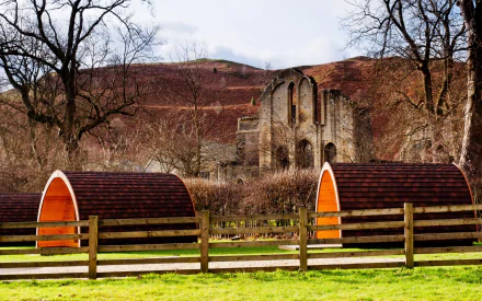 religious Valle Crucis Abbey HD Desktop Wallpaper | Background Image