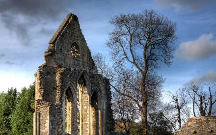religious Valle Crucis Abbey HD Desktop Wallpaper | Background Image