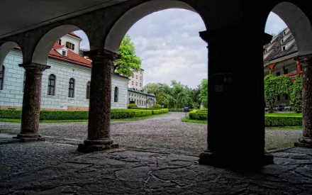 man made Ambras Castle HD Desktop Wallpaper | Background Image