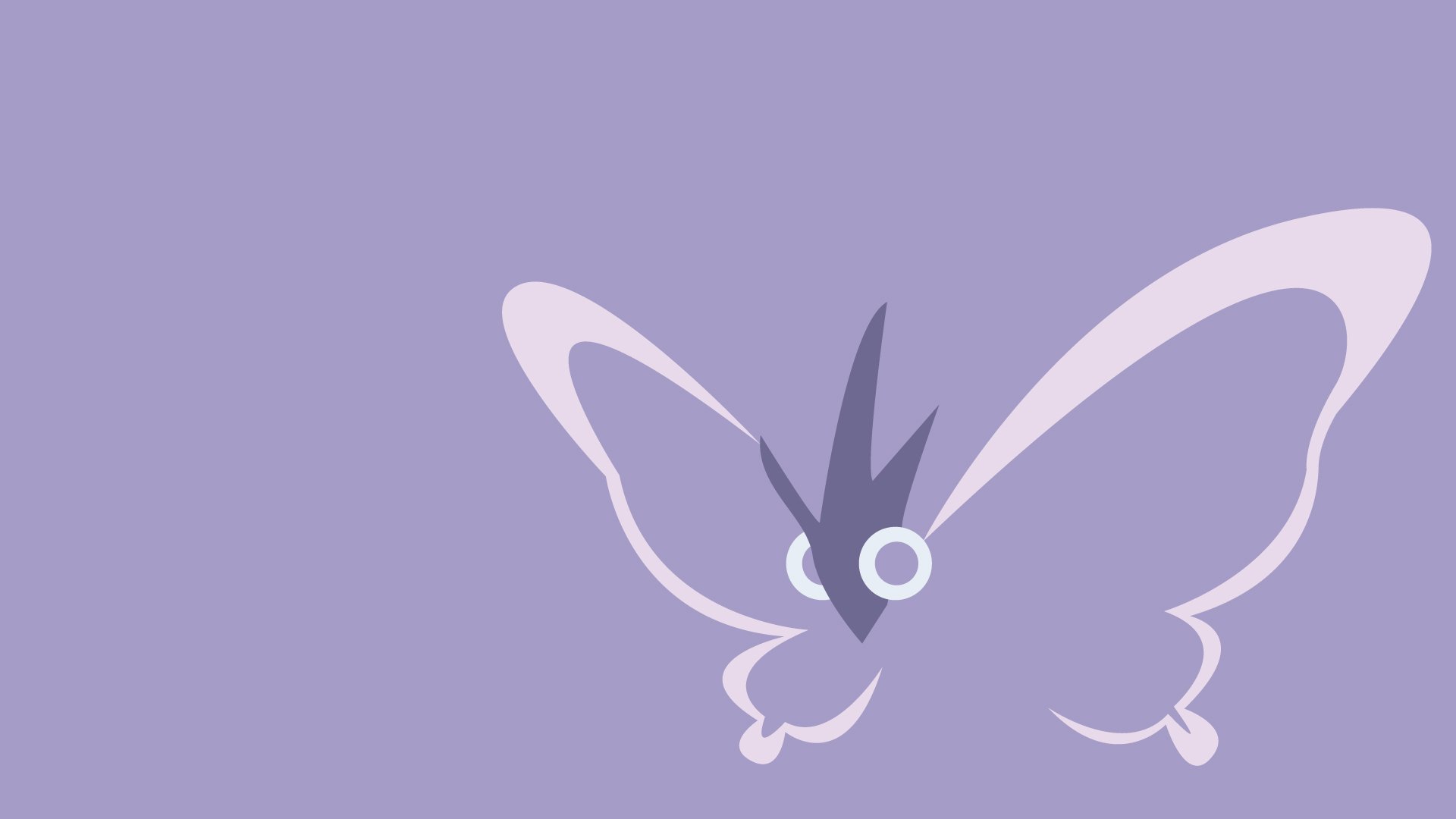 Download Minimalist Venomoth (Pokemon) Video Game Pokemon Minimalist Gaming HD Wallpaper