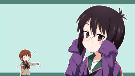 Nagisa Tennōji Tooru Ichii Anime A Channel HD Desktop Wallpaper | Background Image