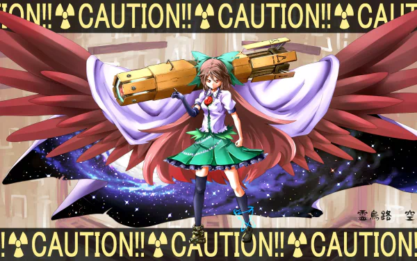 Utsuho Reiuji Anime Touhou HD Desktop Wallpaper | Background Image
