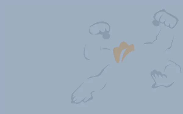 Minimalist HD PC wallpaper: pale-blue Machamp (Pokémon) silhouette with four arms and a subtle chest emblem — minimalist gaming video game Pokémon background.