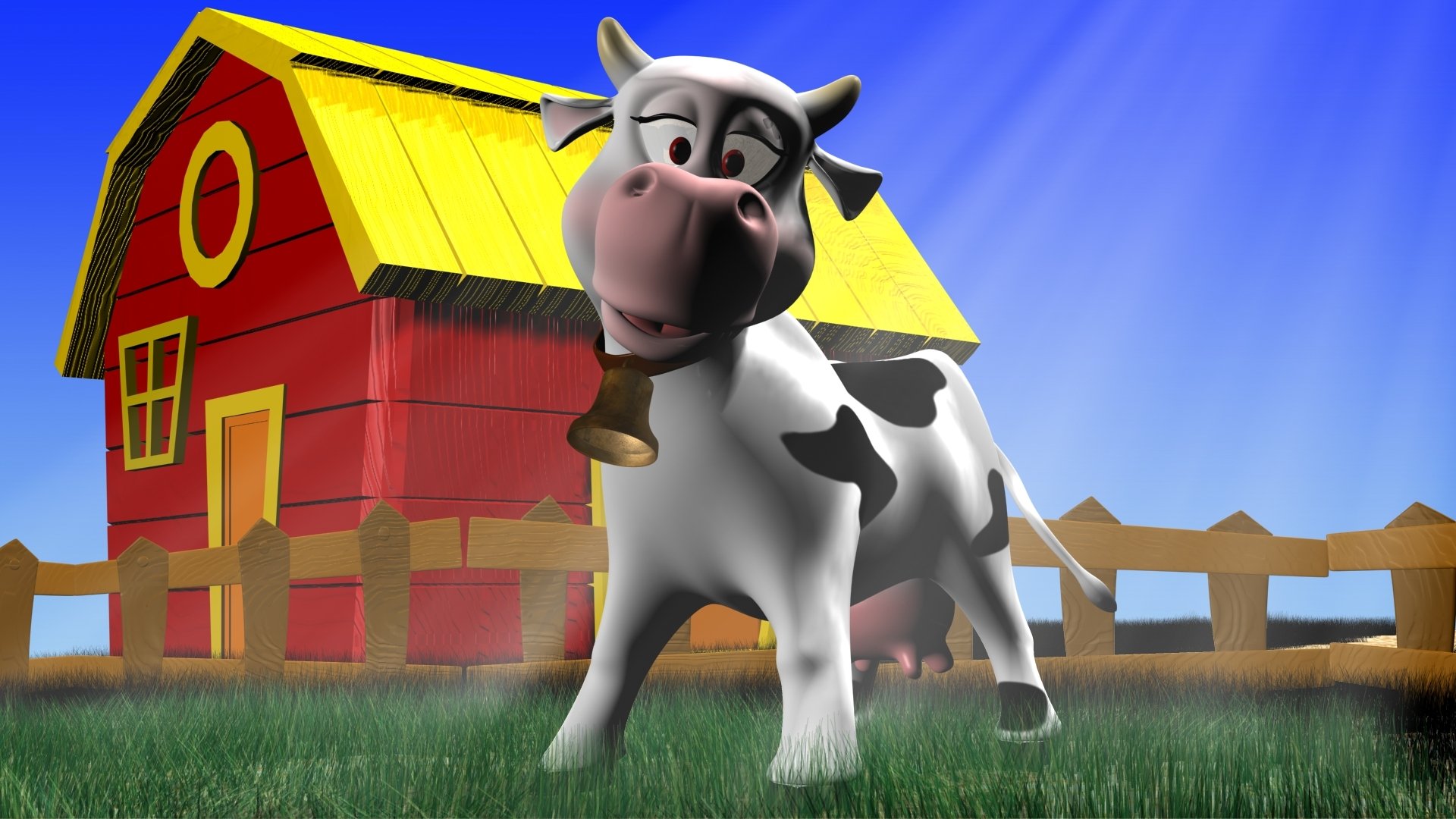 cow animation 3d