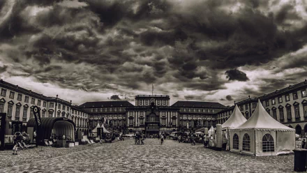 man made Mannheim Palace HD Desktop Wallpaper | Background Image