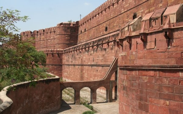 Man Made Agra Fort Castles India HD Wallpaper | Background Image