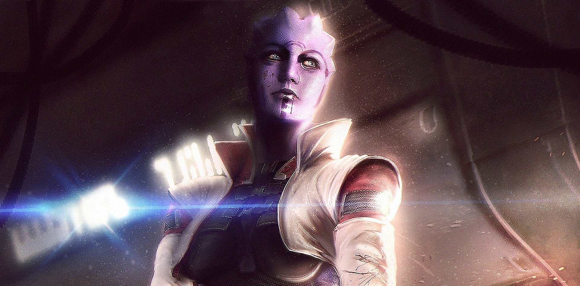 Download Aria T'Loak Video Game Mass Effect Wallpaper, image size:1920x947