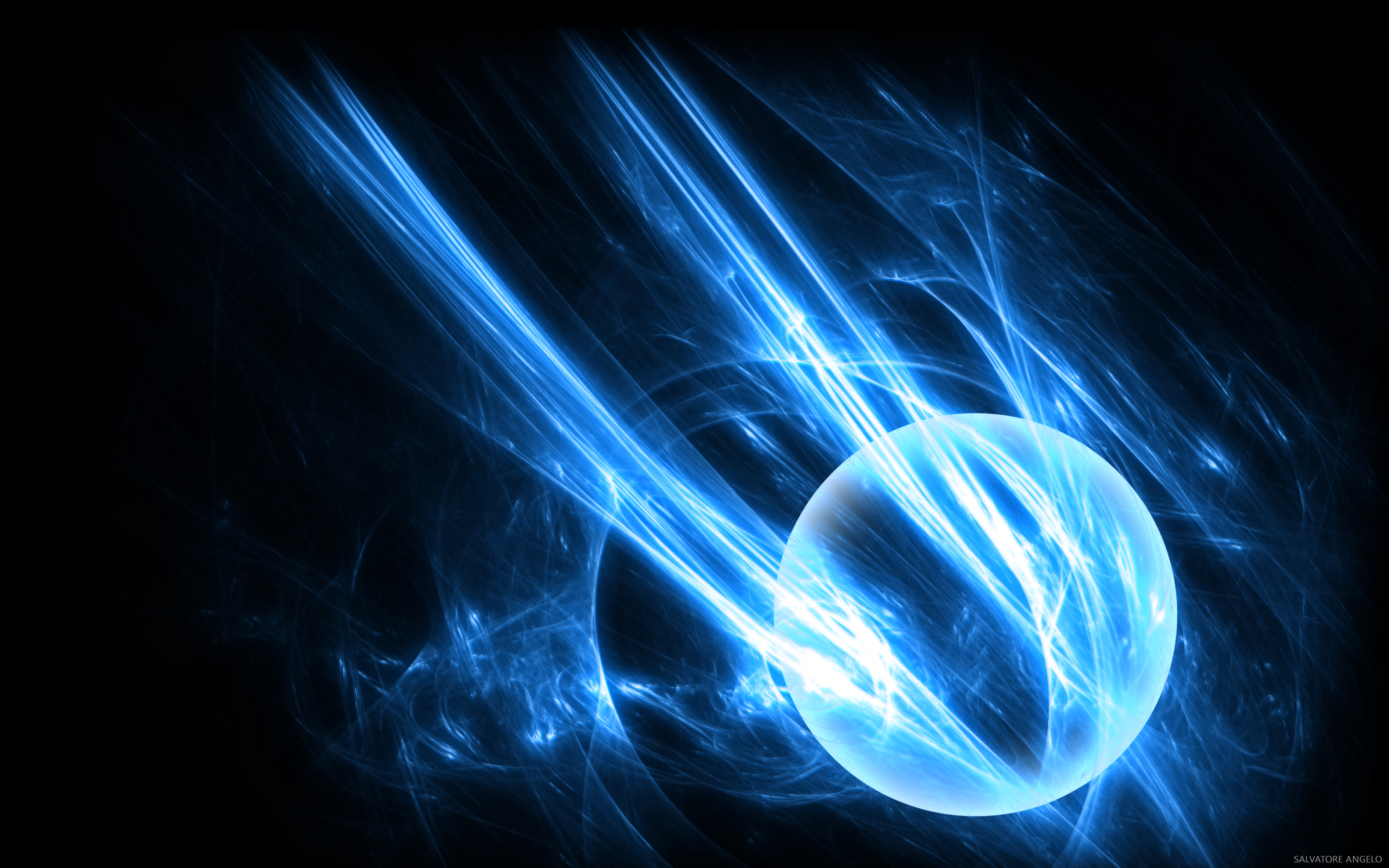 Sci Fi Energy Ball Wallpaper by NeroAngelo