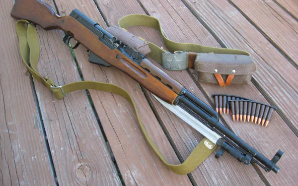 man made SKS rifle HD Desktop Wallpaper | Background Image